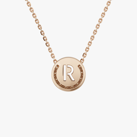 Alphabet (R) Gold Necklace